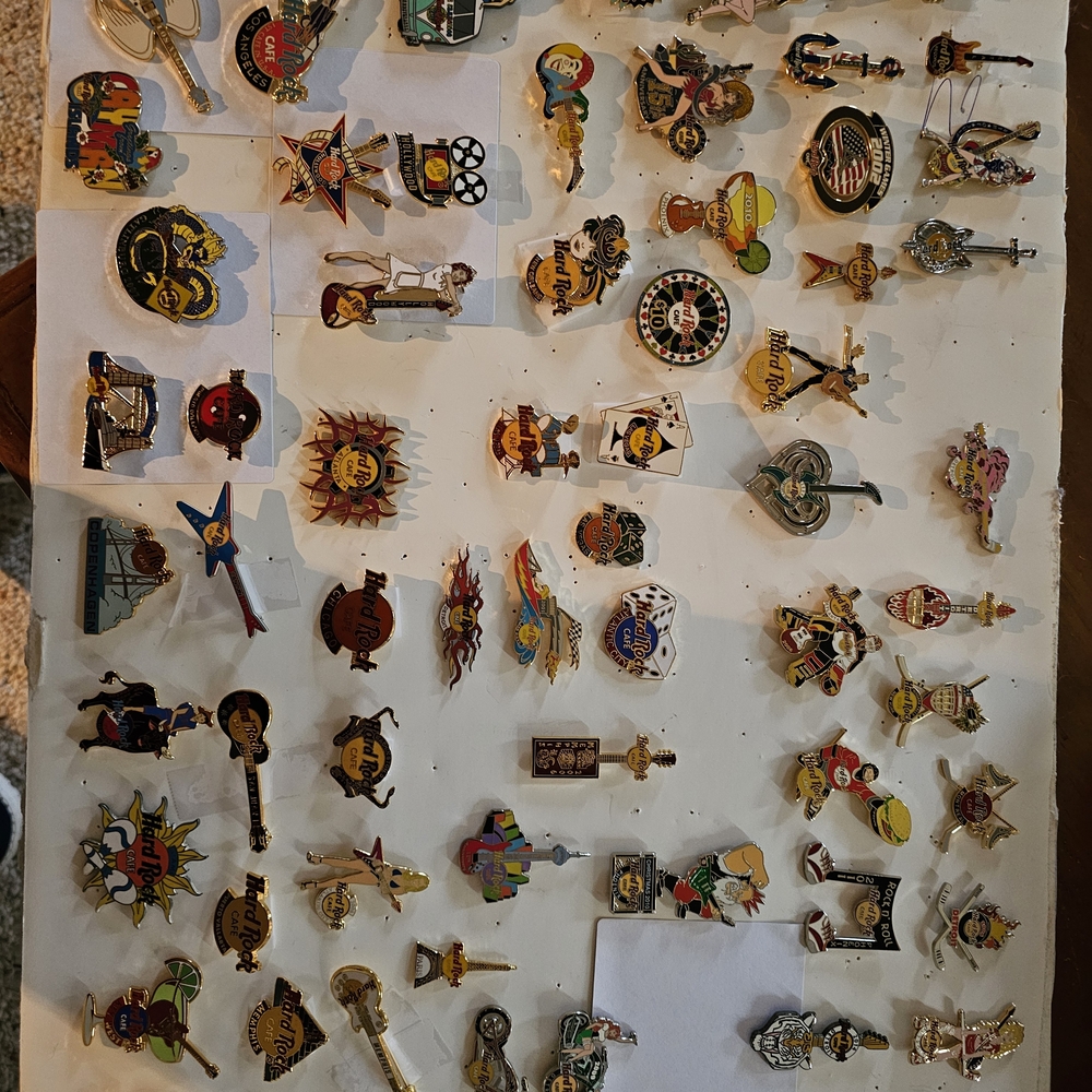 Hard Rock Cafe Multicolor Enamel Pin Collection
